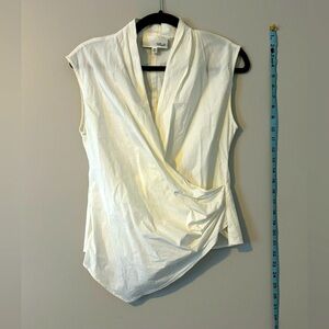 White Asymmetrical Blouse
